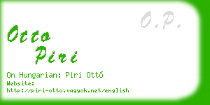 otto piri business card